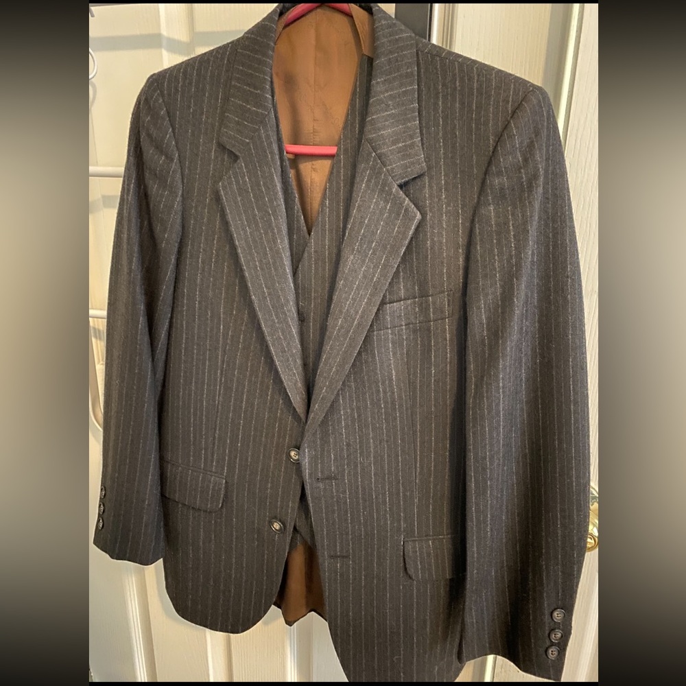 Vintage YSL wool blazer and vest